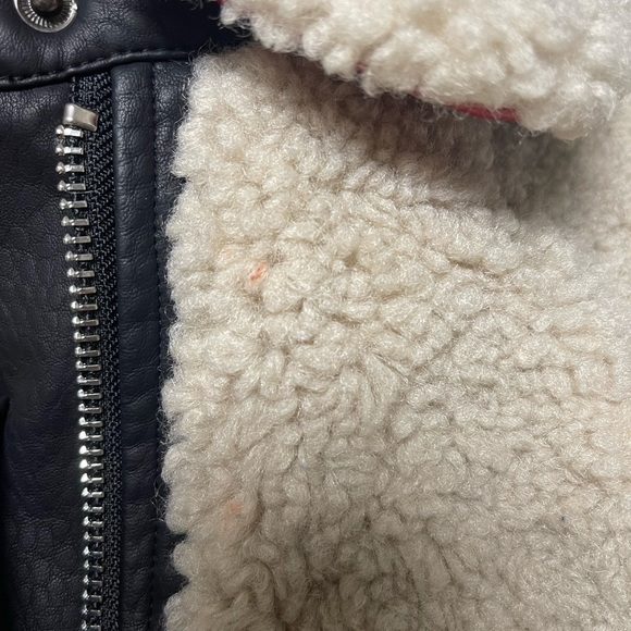 Peter Som Collective Sherpa Faux Leather Jacket - Picture 14 of 16
